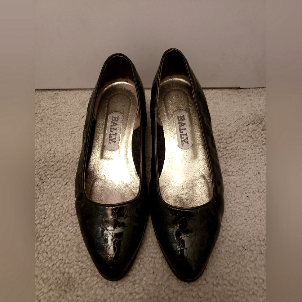 Bally Alligator Vintage Black
